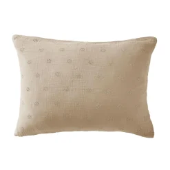 EMINZA Taie d'oreiller rectangulaire gaze de coton (50 x 70 cm) Gaïa Boho Ficelle Discount