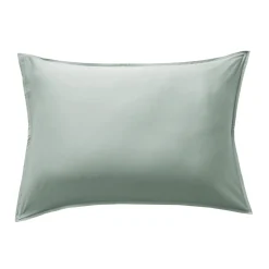 EMINZA Taie d'oreiller rectangulaire satin de bambou (50 x 80 cm) Sienna Vert Eucalyptus Best