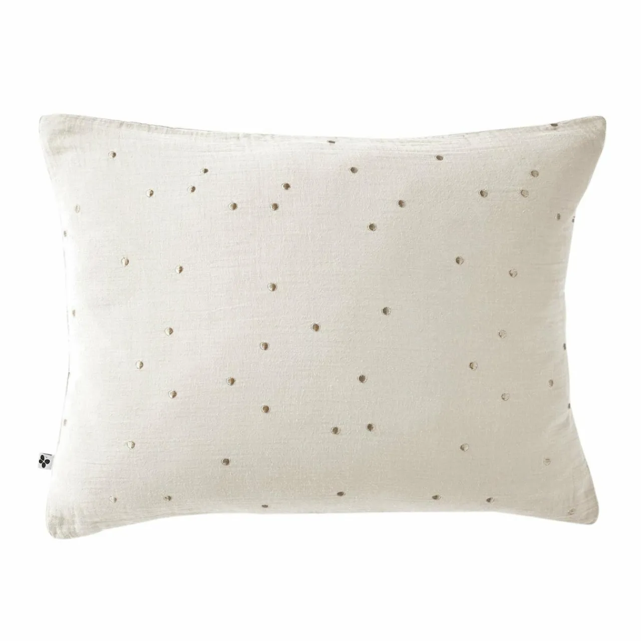 EMINZA Taie d'oreiller rectangulaire gaze de coton (50 x 70 cm) Gaïa Chic pampa Beige