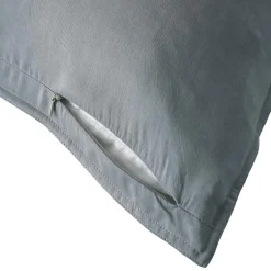 EMINZA Taie d'oreiller rectangulaire lyocell Tencel™ lavé (50 x 70 cm) Olivia stone Bleu Best
