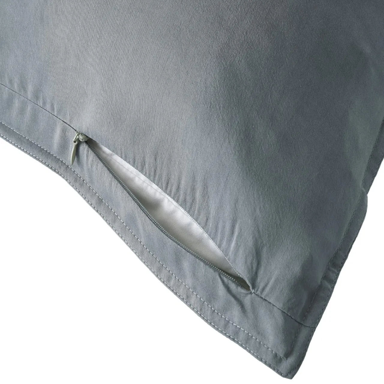EMINZA Taie d'oreiller rectangulaire lyocell Tencel™ lavé (50 x 70 cm) Olivia stone Bleu Best