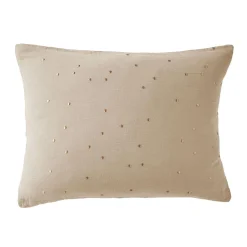 EMINZA Taie d'oreiller rectangulaire gaze de coton (50 x 70 cm) Gaïa Chic Ficelle Best