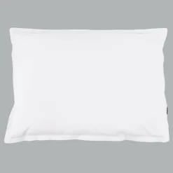 EMINZA Taie d'oreiller rectangulaire percale de coton (50 x 80 cm) Cali Blanc Clearance