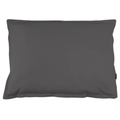 EMINZA Taie d'oreiller rectangulaire percale de coton (80 cm) Cali Gris Anthracite