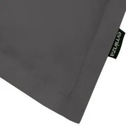 EMINZA Taie d'oreiller rectangulaire percale de coton (80 cm) Cali Gris Anthracite