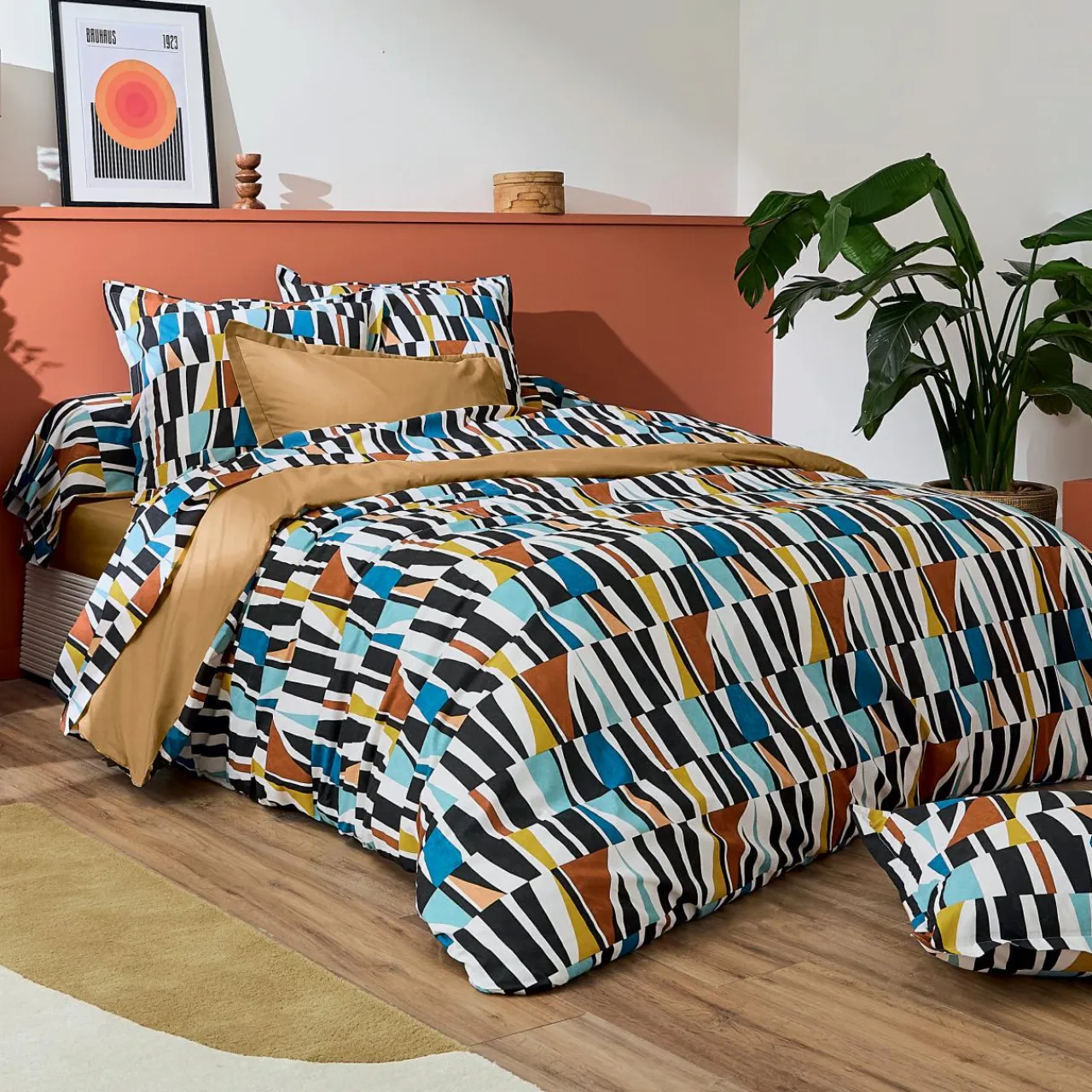 TRADI LINGE Taie d'oreiller rectangulaire coton (50 x 70 cm) Pietro Multicolore Outlet