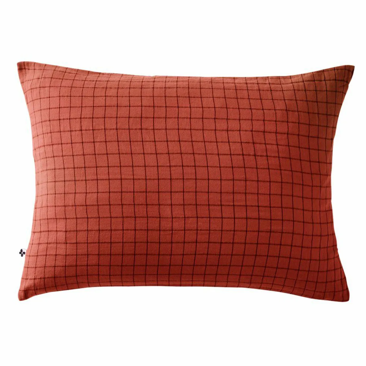 EMINZA Taie d'oreiller rectangulaire gaze de coton (50 x 70 cm) Gaïa Mix Terracotta