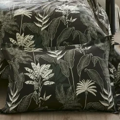 TRADILINGE Taie d'oreiller rectangulaire satin de coton (50 x 70 cm) Cayenne e Noir Outlet
