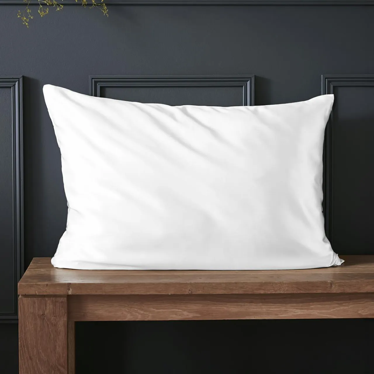 EMINZA Taie d'oreiller rectangulaire soie de mûrier (50 x 80 cm) Mizuki he Blanc Online