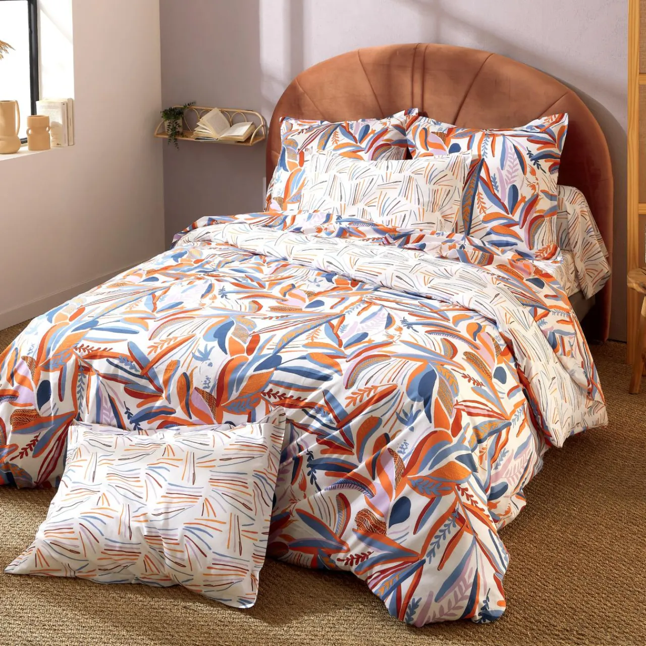 TRADILINGE Taie d'oreiller rectangulaire coton (50 x 70 cm) Perroquet Salsa Multicolore Best