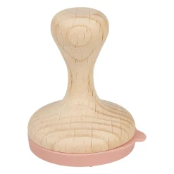 OSTARIA Tampon pour pâte à modeler bois et 6 disques silicone (H7,5 cm) Beige Outlet