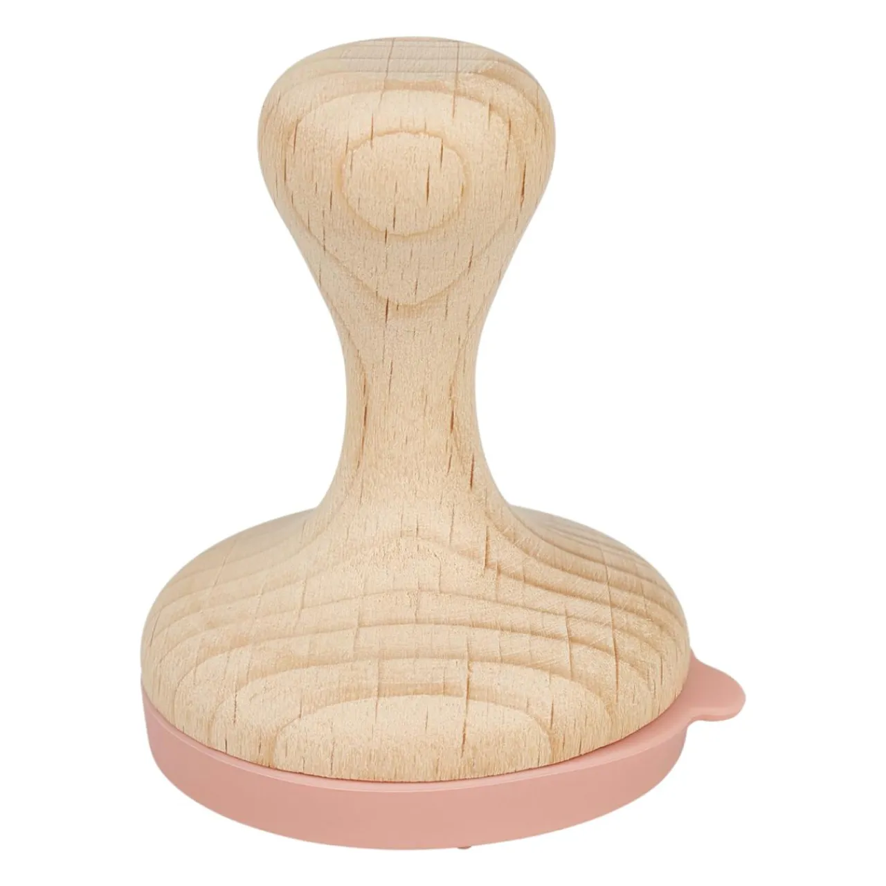 OSTARIA Tampon pour pâte à modeler bois et 6 disques silicone (H7,5 cm) Beige Outlet