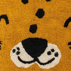 Atmosphera cru017dateur d'intu017drieur for kids Tapis antidérapant enfant coton (90 cm) Léopard Orange Sale