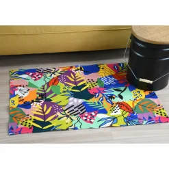 LOVELY CASA Tapis coton (90 cm) Popart Bleu canard Online