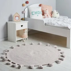 OSTARIA Tapis coton enfant (90 cm) Lou Gris Best