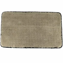 TENDANCE Tapis de bain antidérapant (75 x 45 cm) Black Line / noir Gris ficelle New