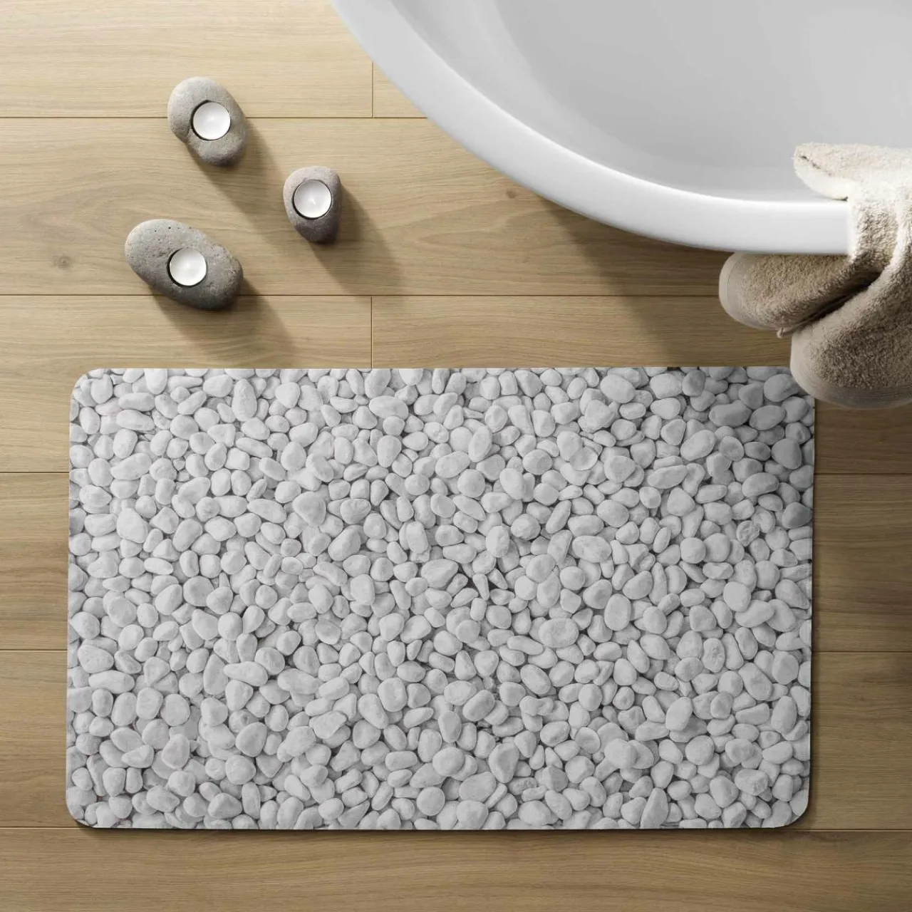 douceur d'intu017drieur Tapis de bain antidérapant (50 x 80 cm) Leandra Gris Online