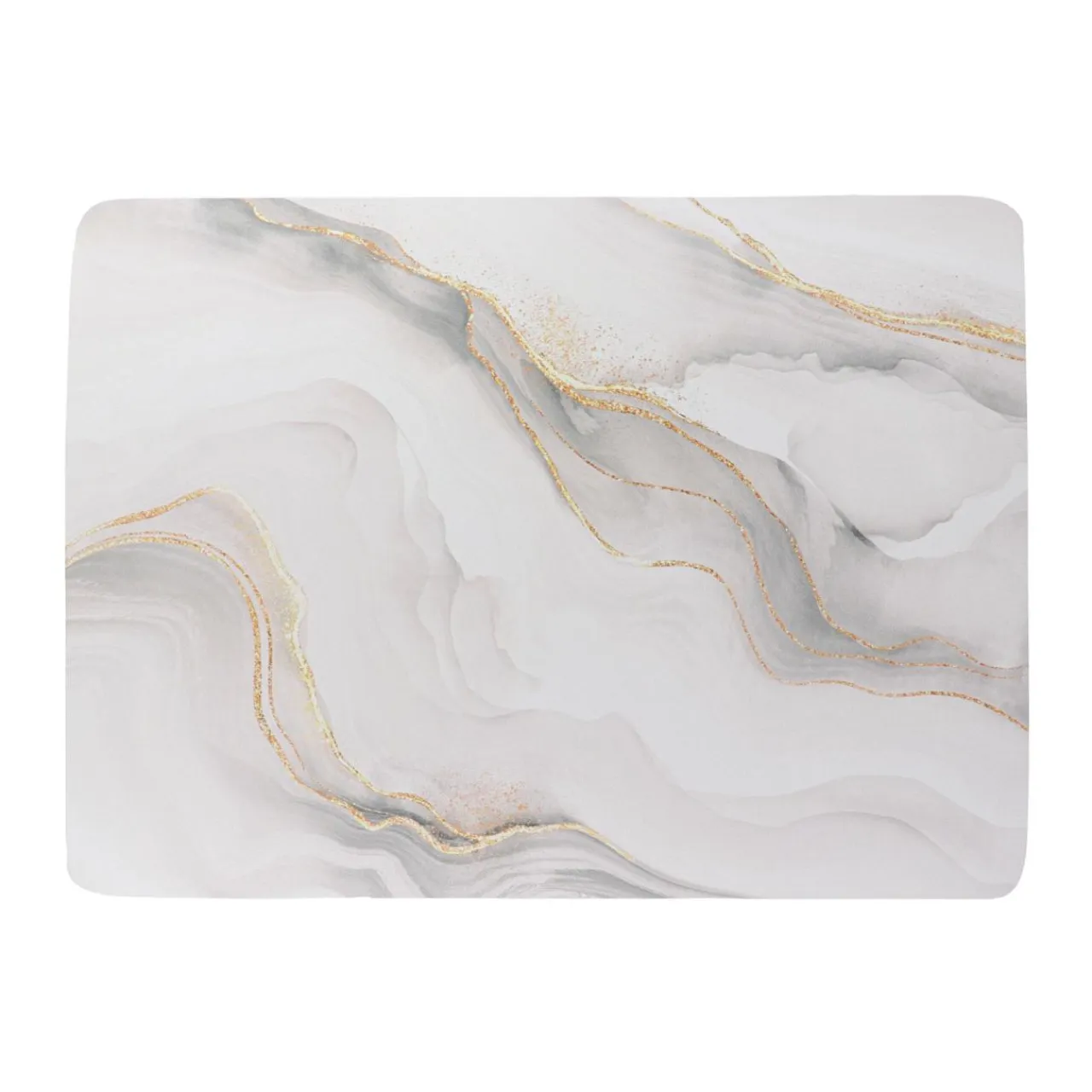 TENDANCE Tapis de bain caoutchouc naturel antidérapant (45 x 60 cm) Iconic Blanc