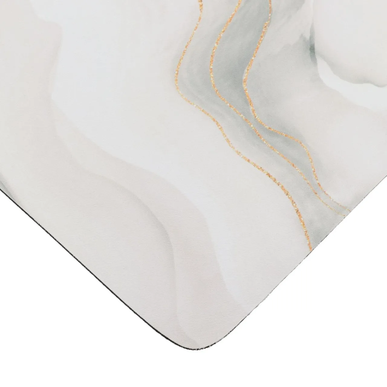 TENDANCE Tapis de bain caoutchouc naturel antidérapant (45 x 60 cm) Iconic Blanc