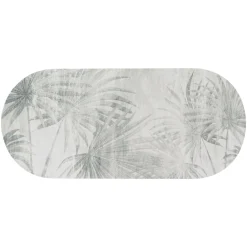 TENDANCE Tapis de bain caoutchouc naturel antidérapant (45 x 100 cm) Oasis Urban Gris