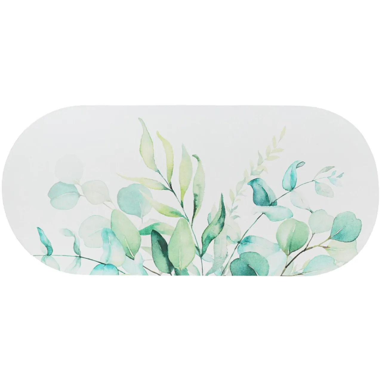 TENDANCE Tapis de bain caoutchouc naturel antidérapant (45 x 100 cm) Eden Garden Vert Outlet