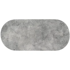 TENDANCE Tapis de bain caoutchouc naturel antidérapant (45 x 100 cm) Nature Brute Gris Discount
