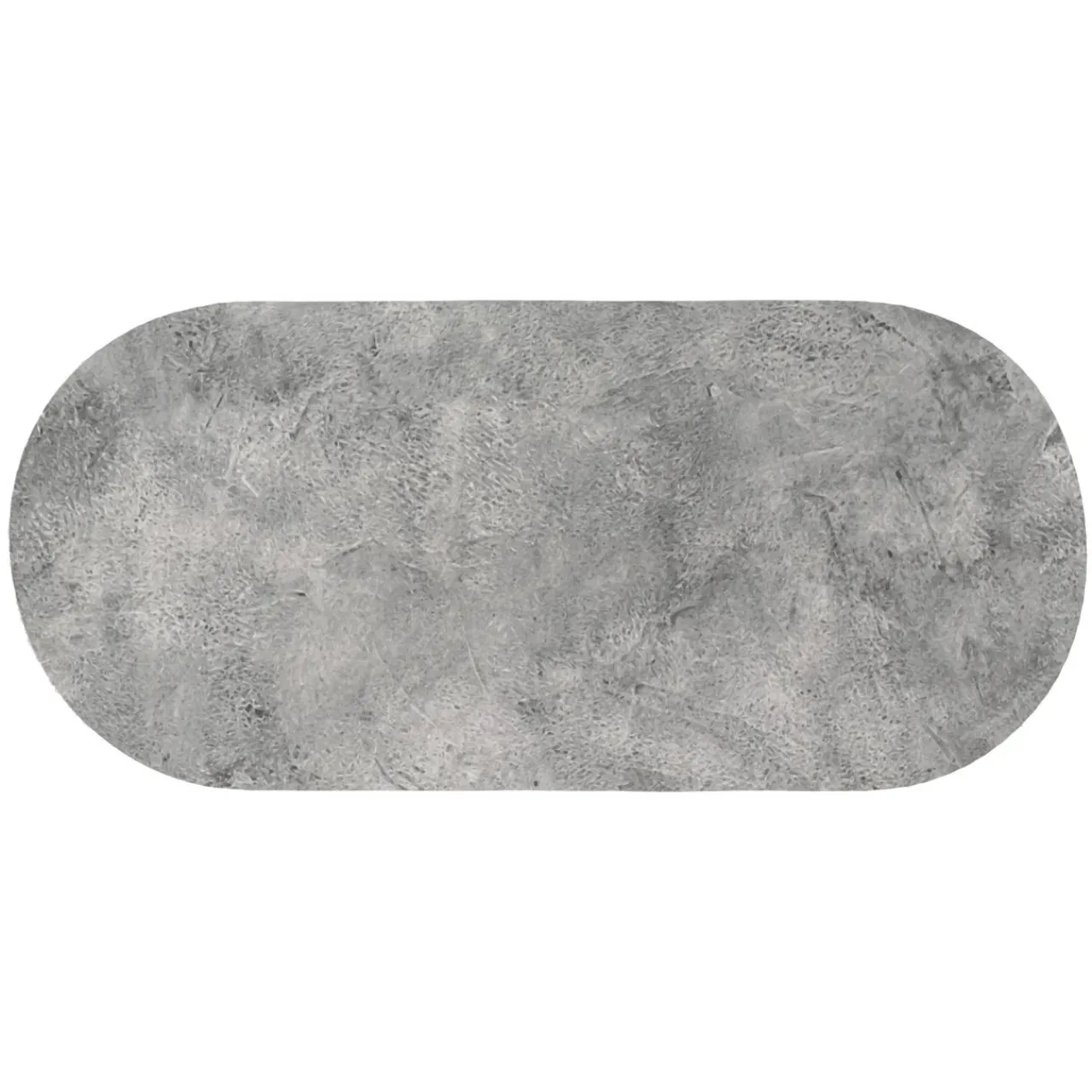 TENDANCE Tapis de bain caoutchouc naturel antidérapant (45 x 100 cm) Nature Brute Gris Discount
