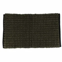 TENDANCE Tapis de bain (75 cm) Black Line / noir Vert kaki New