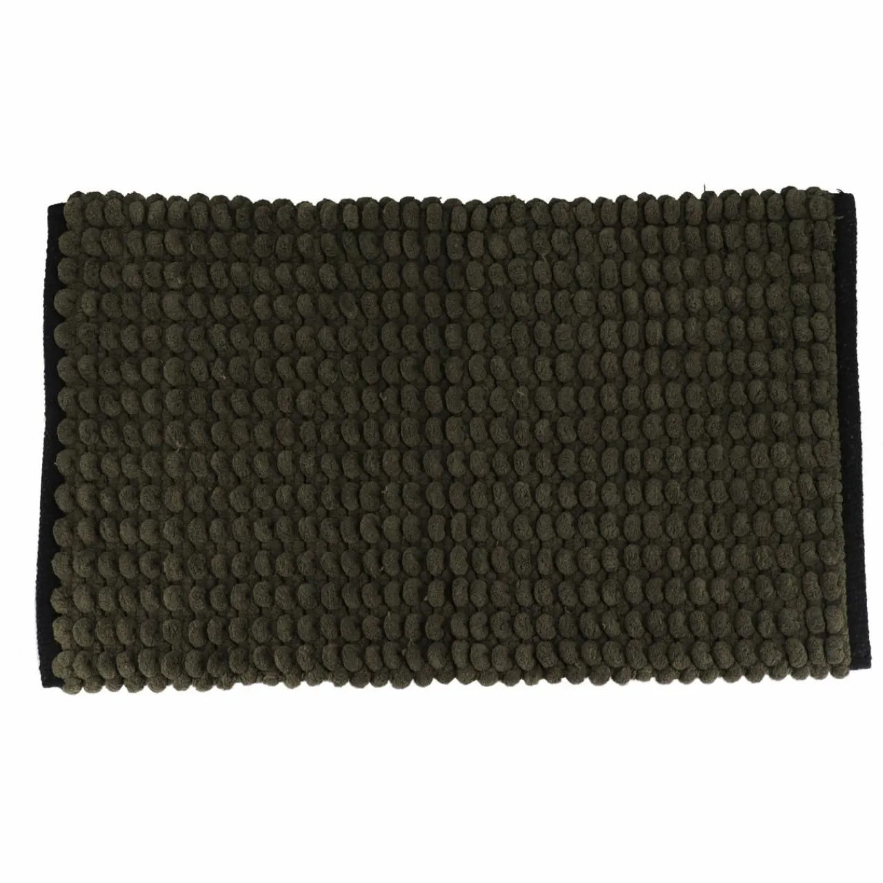 TENDANCE Tapis de bain (75 cm) Black Line / noir Vert kaki New