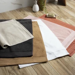 EMINZA Tapis de bain coton bio (50 x 70 cm) Méline Camel Discount
