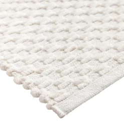 douceur d'intu017drieur Tapis de bain coton tissé (50 x 80 cm) Lois Beige Ecru Best