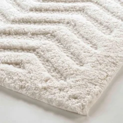 DOUCEUR D'INTERIEUR Tapis de bain coton (50 x 80 cm) Angelis Blanc Best