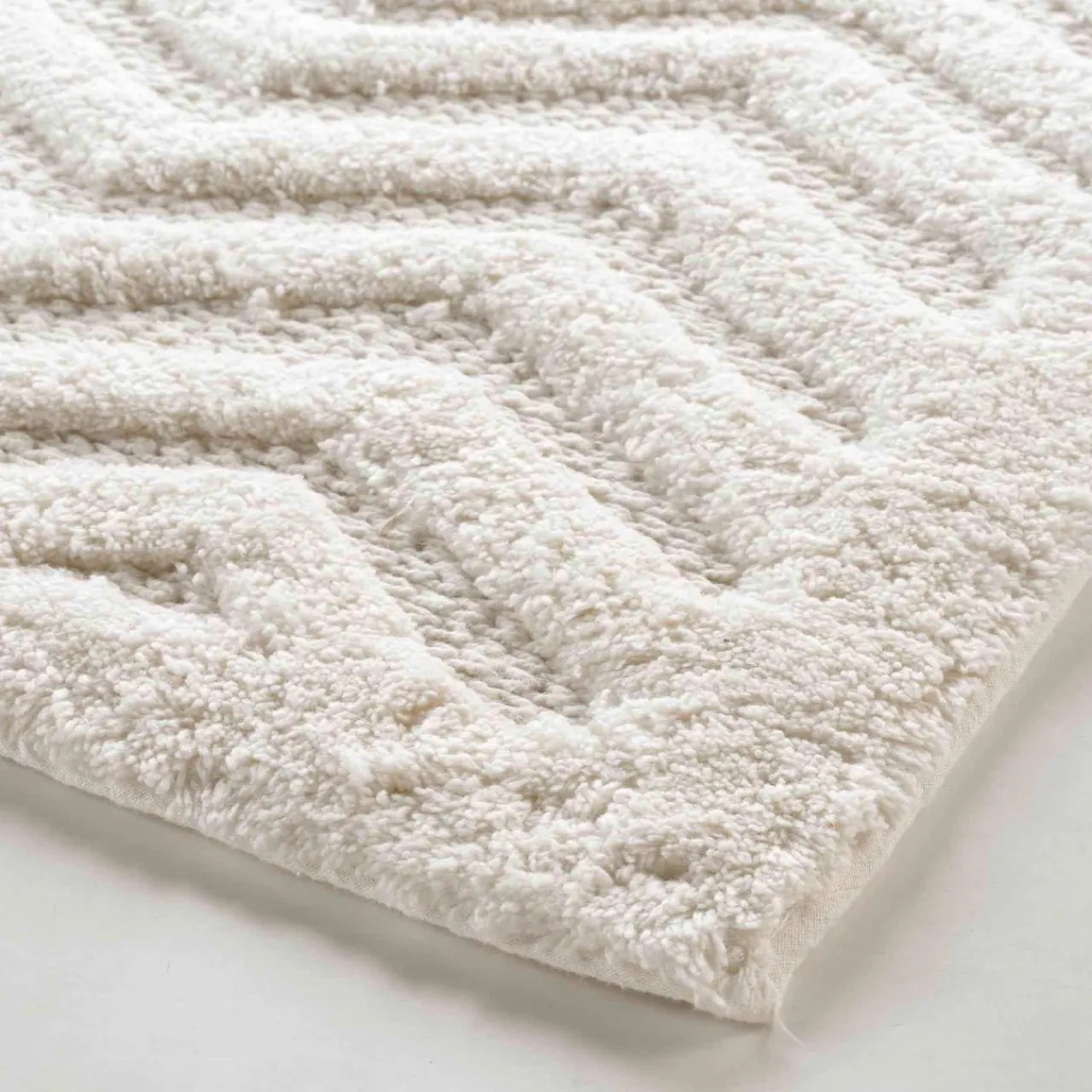 DOUCEUR D'INTERIEUR Tapis de bain coton (50 x 80 cm) Angelis Blanc Best