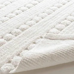 DOUCEUR D'INTERIEUR Tapis de bain coton (50 x 80 cm) Cleonis Blanc Discount