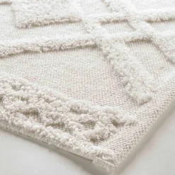 DOUCEUR D'INTERIEUR Tapis de bain coton (50 x 80 cm) Gladis Blanc Best