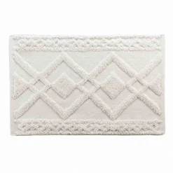 DOUCEUR D'INTERIEUR Tapis de bain coton (50 x 80 cm) Gladis Blanc Best