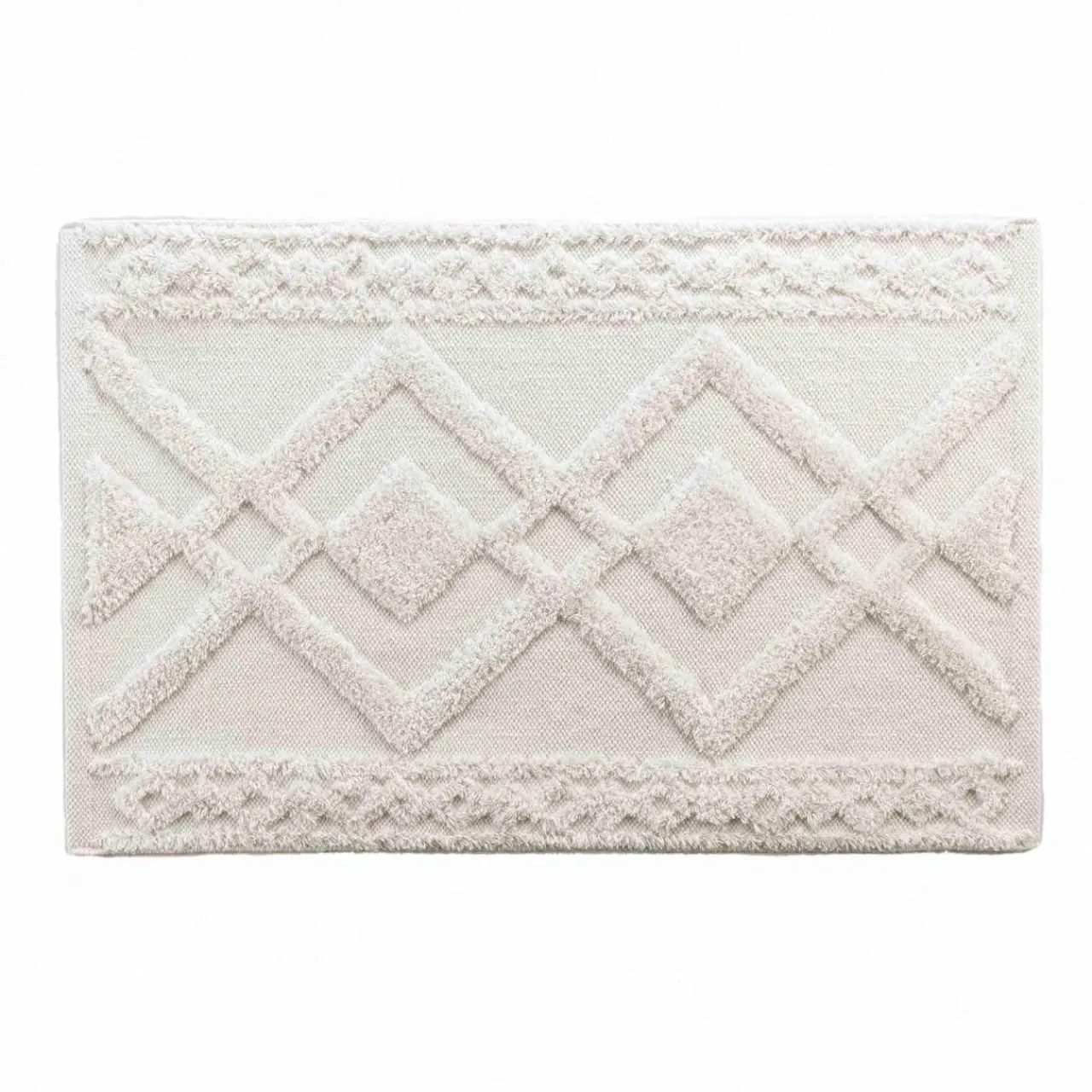 DOUCEUR D'INTERIEUR Tapis de bain coton (50 x 80 cm) Gladis Blanc Best