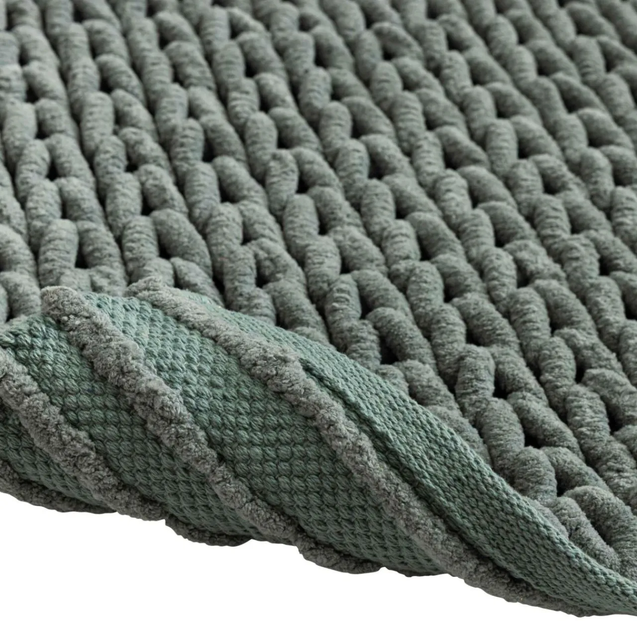 douceur d'intu017drieur Tapis de bain en coton (50 x 80 cm) Ariel cèdre Vert