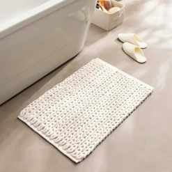 douceur d'intu017drieur Tapis de bain en coton (50 x 80 cm) Ariel Ecru Discount