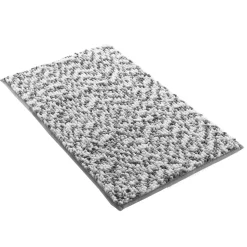 DOUCEUR D'INTERIEUR Tapis de bain microfibre (45 x 75 cm) Friza Gris Anthracite Best