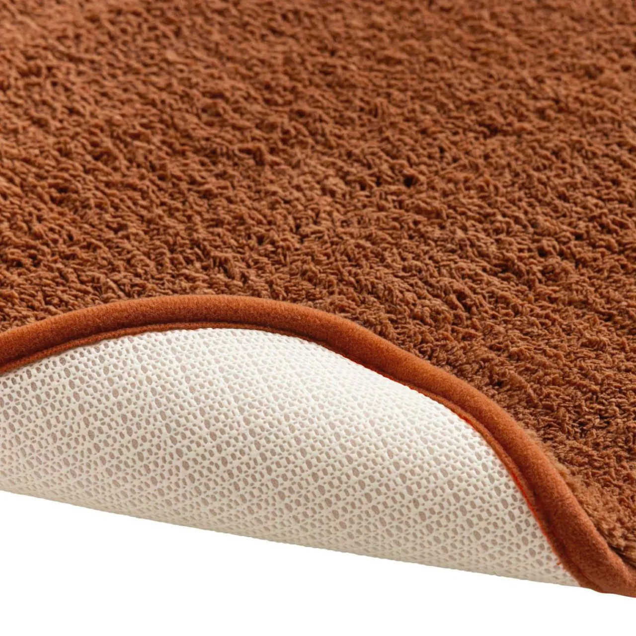 douceur d'intu017drieur Tapis de bain microfibre (50 x 80 cm) Maël Terracotta New