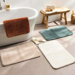douceur d'intu017drieur Tapis de bain microfibre (50 x 80 cm) Maël Terracotta New