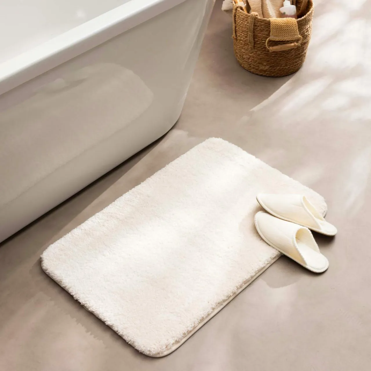 douceur d'intu017drieur Tapis de bain microfibre (50 x 80 cm) Mael Ecru Clearance