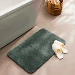 douceur d'intu017drieur Tapis de bain microfibre (50 x 80 cm) Maël cèdre Vert