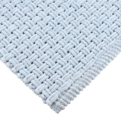 TENDANCE Tapis de bain microfibre (45 x 90 cm) Maille Bleu clair Outlet