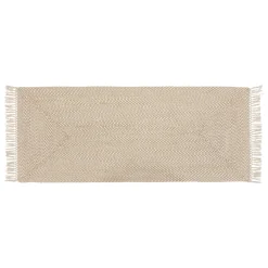 ATMOSPHERA Tapis de couloir jute et coton (80 x 200 cm) Jyta Blanc
