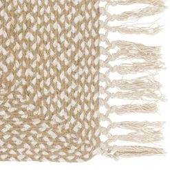 ATMOSPHERA Tapis de couloir jute et coton (80 x 200 cm) Jyta Blanc