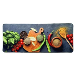 LUANCE Tapis de cuisine antidérapant (50 x 120 cm) Aromates Multicolore Outlet