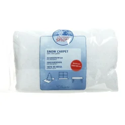 KAEMINGK Tapis de neige rectangulaire (250 x 100 cm) Argent pailleté Blanc Clearance