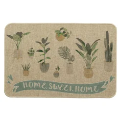 LUANCE Tapis d'entrée antidérapant (40 x 60 cm) Home Sweet Home Beige Clearance